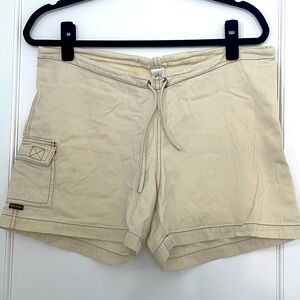 Ivory drawstring Prana shorts